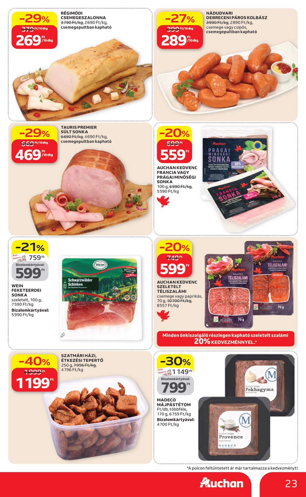 auchan - Aktuális Auchan hipermarket szórólap érvényes csütörtöktől 2026.04.16.-től szerdától 2026.04.22.-ig - page: 23