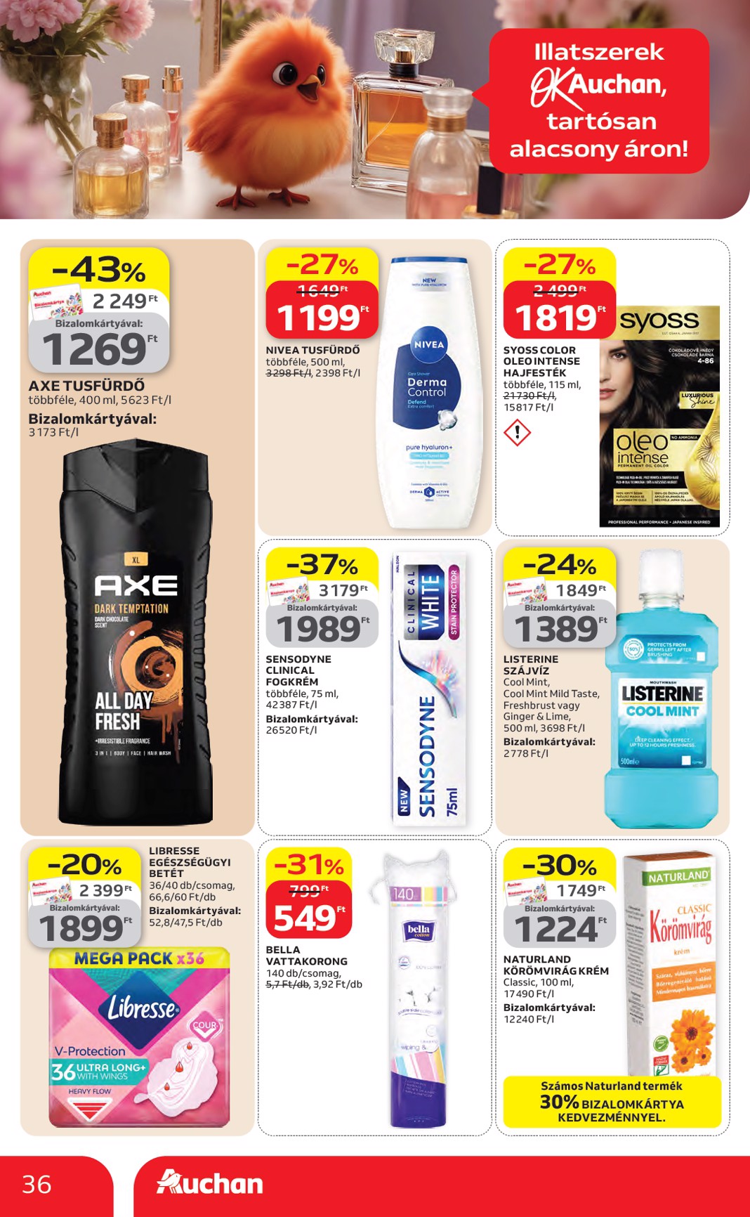auchan - Aktuális Auchan hipermarket szórólap érvényes csütörtöktől 2026.04.16.-től szerdától 2026.04.22.-ig - page: 36