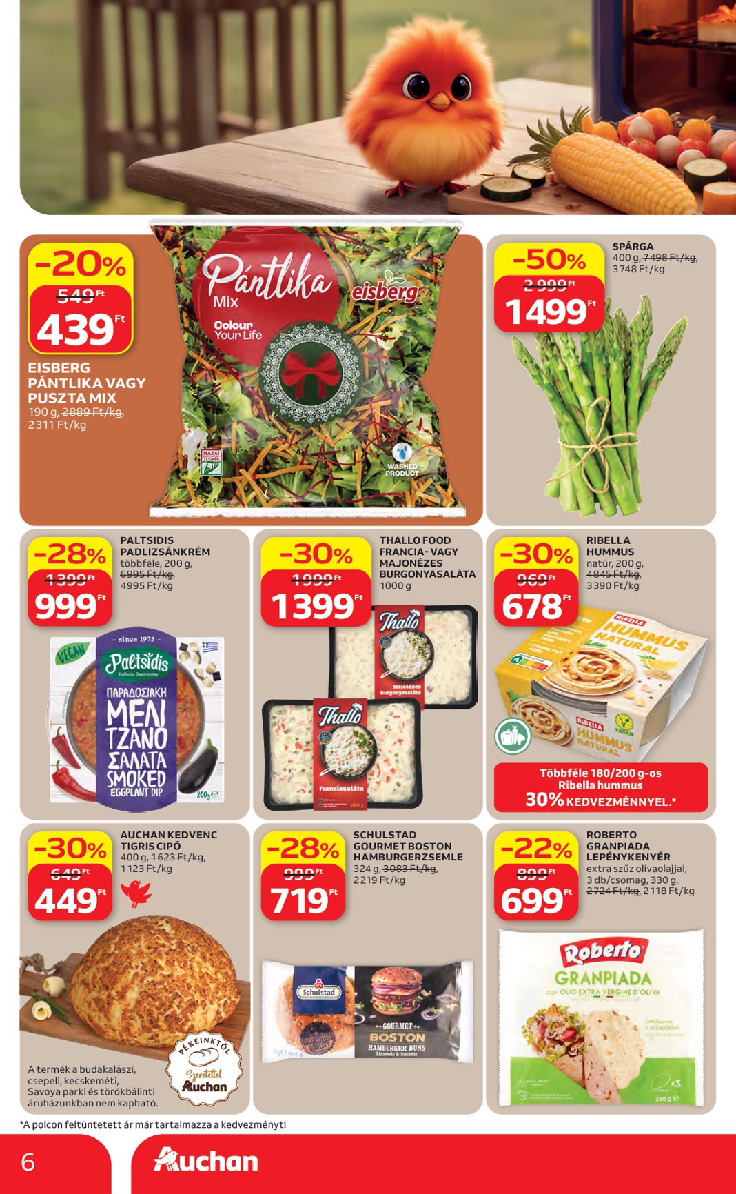 auchan - Aktuális Auchan hipermarket szórólap érvényes csütörtöktől 2026.04.16.-től szerdától 2026.04.22.-ig - page: 6