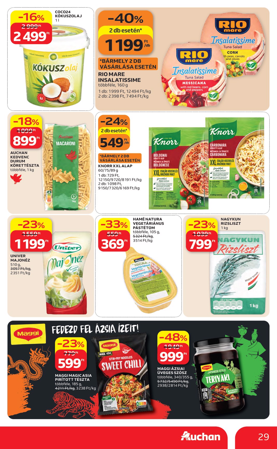 auchan - Aktuális Auchan hipermarket szórólap érvényes csütörtöktől 2026.04.16.-től szerdától 2026.04.22.-ig - page: 29