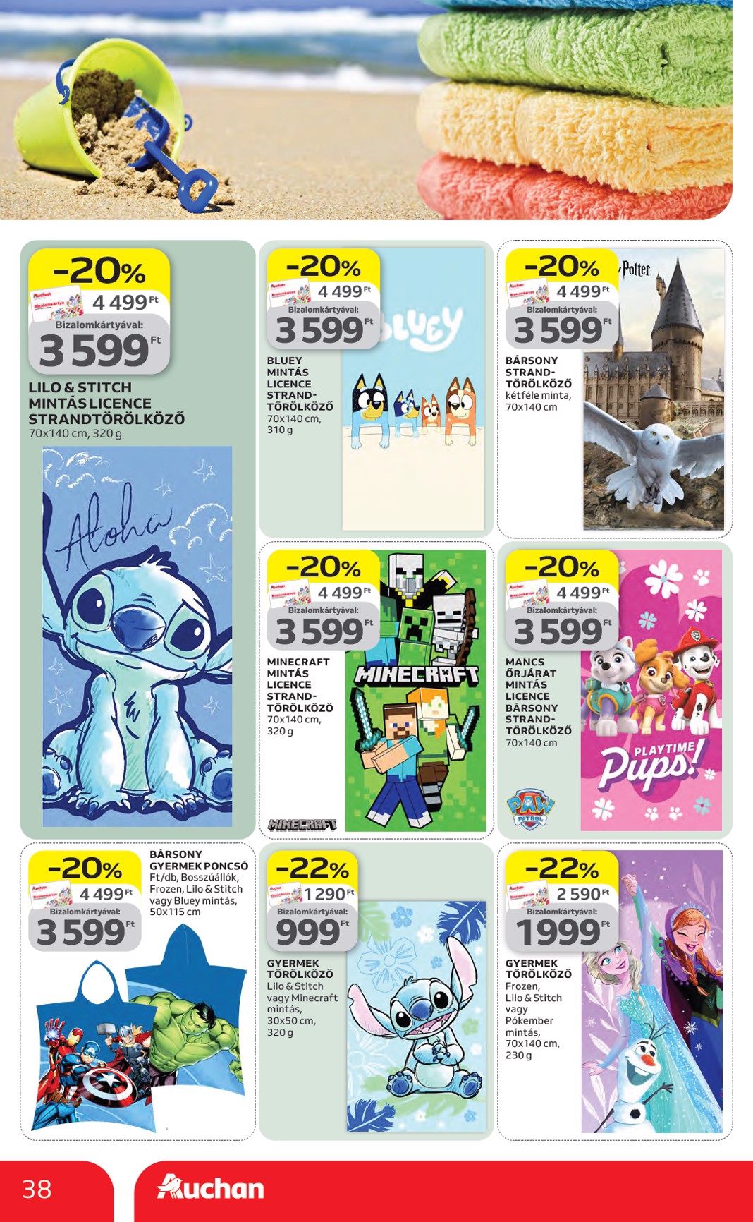 auchan - Aktuális Auchan hipermarket szórólap érvényes csütörtöktől 2026.04.16.-től szerdától 2026.04.22.-ig - page: 38