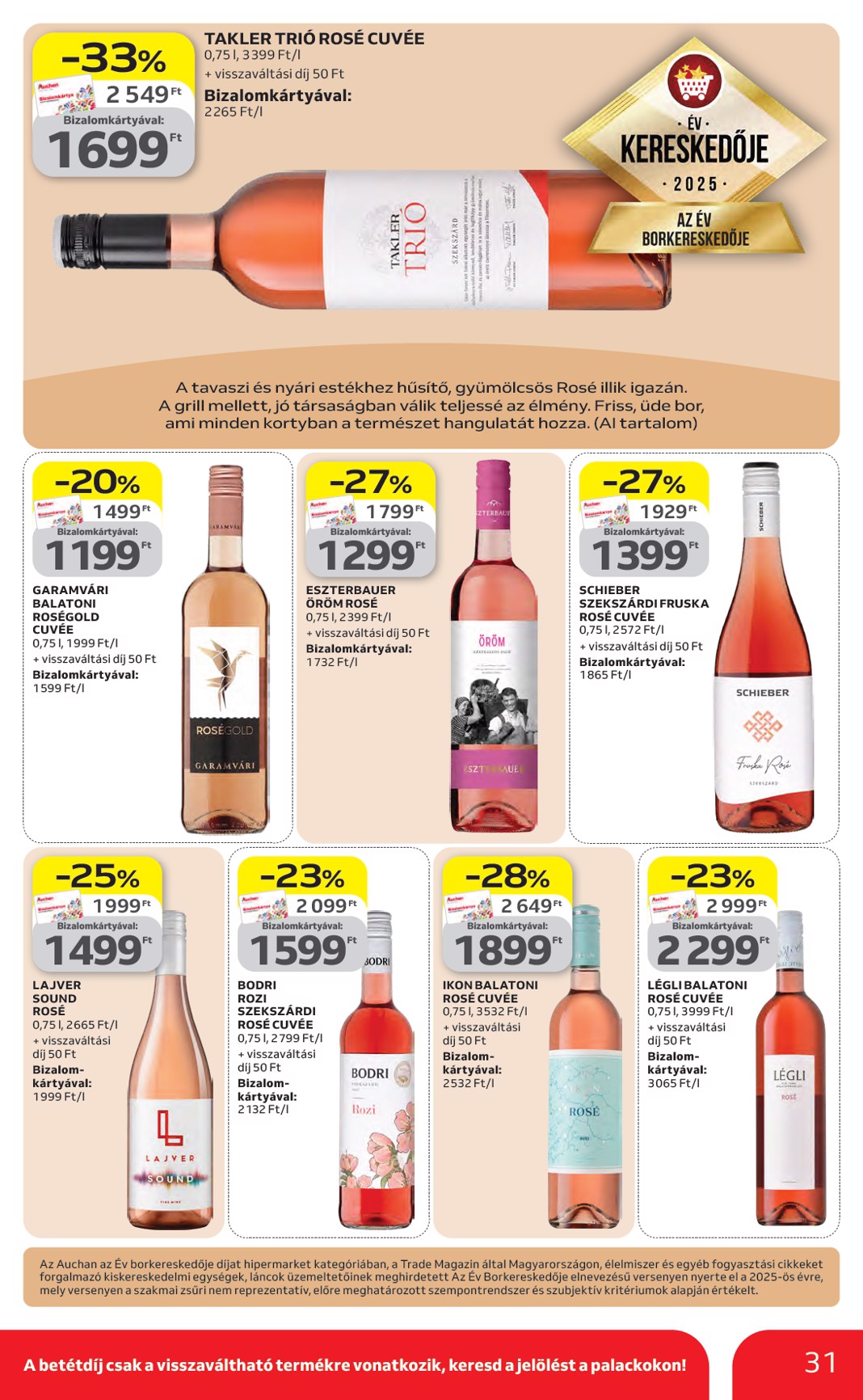 auchan - Aktuális Auchan hipermarket szórólap érvényes csütörtöktől 2026.04.16.-től szerdától 2026.04.22.-ig - page: 31