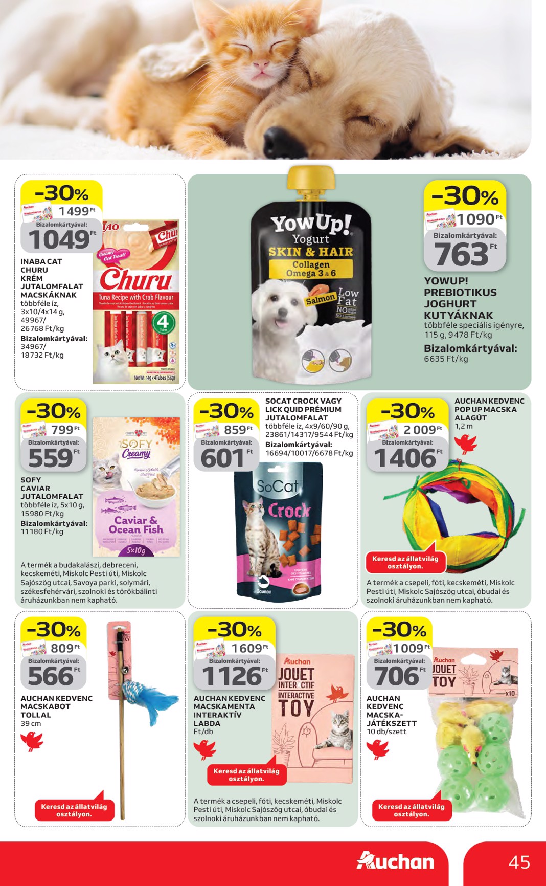 auchan - Aktuális Auchan hipermarket szórólap érvényes csütörtöktől 2026.04.16.-től szerdától 2026.04.22.-ig - page: 45