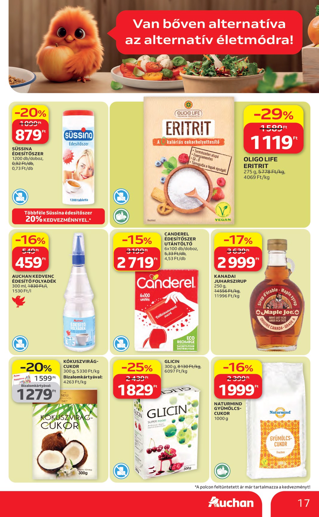 auchan - Aktuális Auchan hipermarket szórólap érvényes csütörtöktől 2026.04.16.-től szerdától 2026.04.22.-ig - page: 17