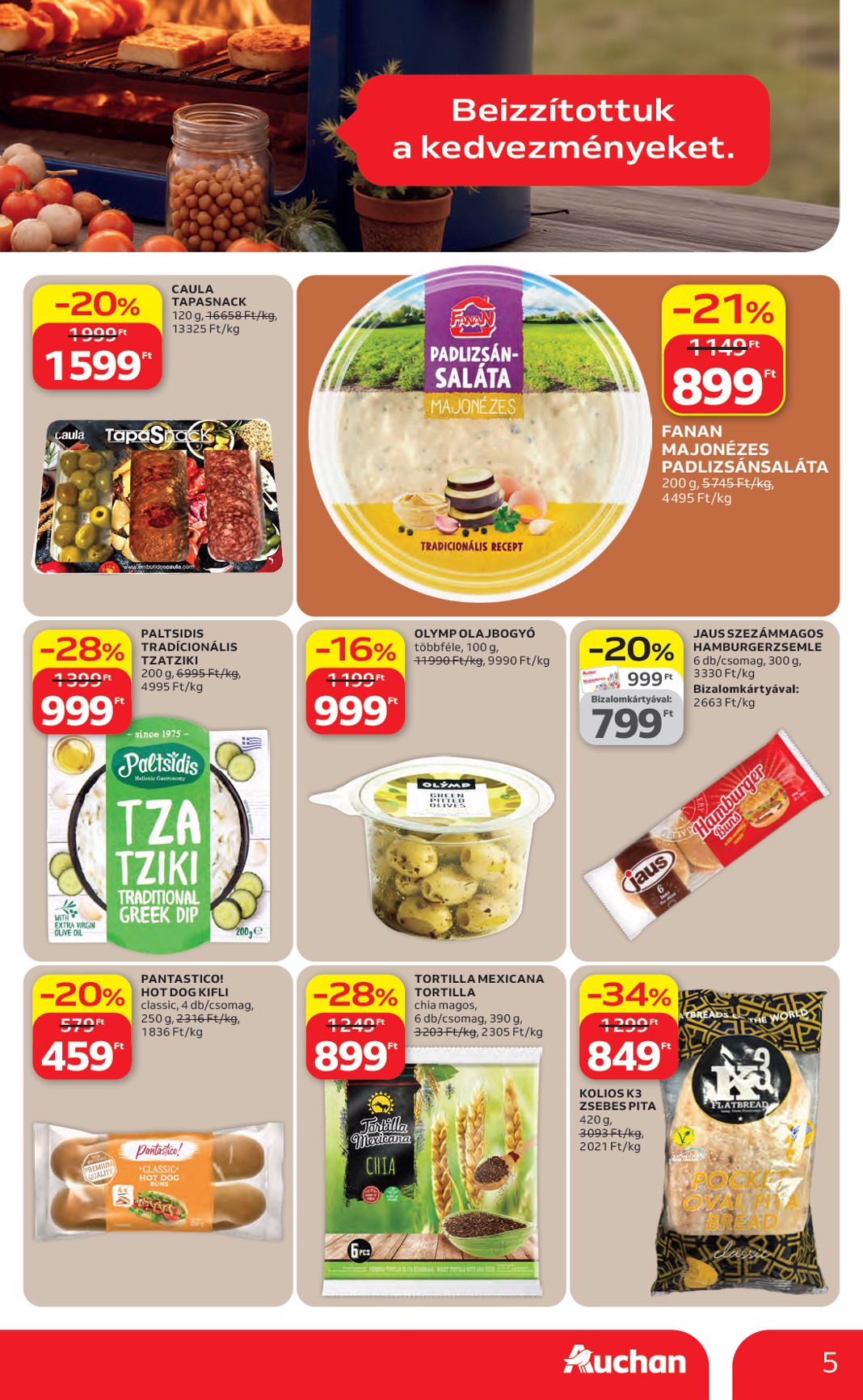 auchan - Aktuális Auchan hipermarket szórólap érvényes csütörtöktől 2026.04.16.-től szerdától 2026.04.22.-ig - page: 5