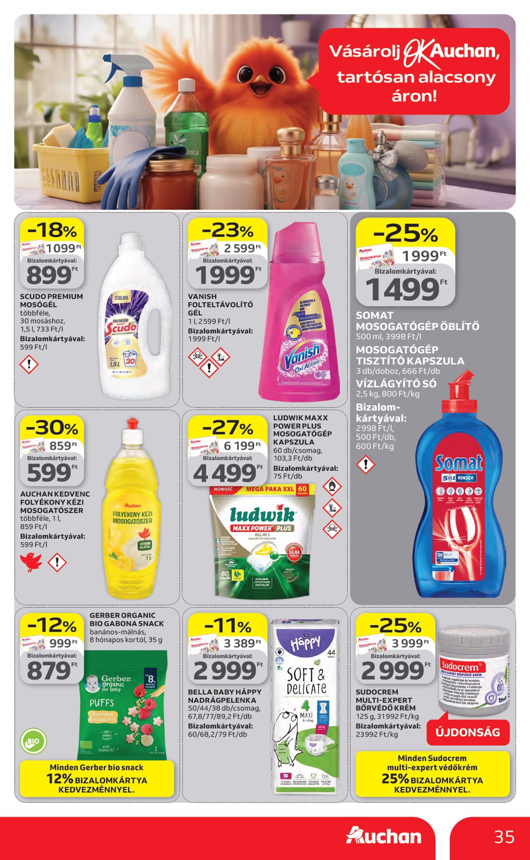 auchan - Aktuális Auchan hipermarket szórólap érvényes csütörtöktől 2026.04.16.-től szerdától 2026.04.22.-ig - page: 35