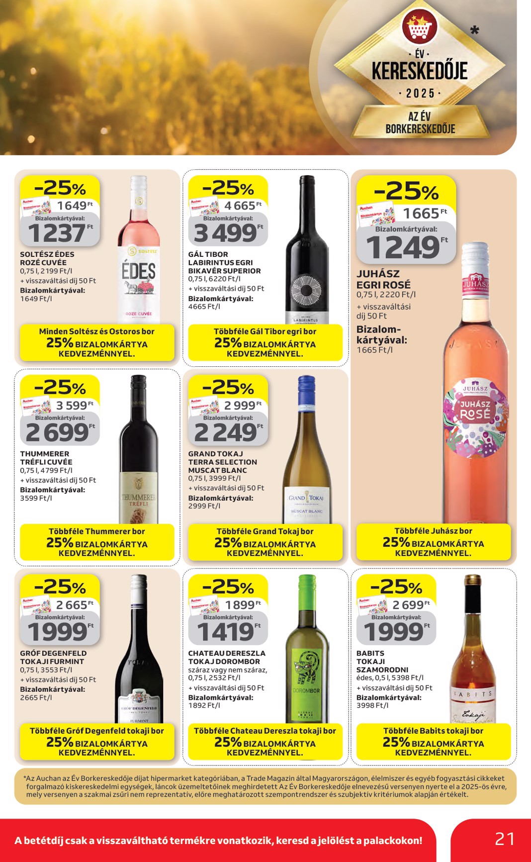 auchan - A jövőbeli Auchan Hipermarket akciós újság csütörtöktől 2026.04.23.-tól szerdától 2026.04.29.-ig érvényes. - page: 21