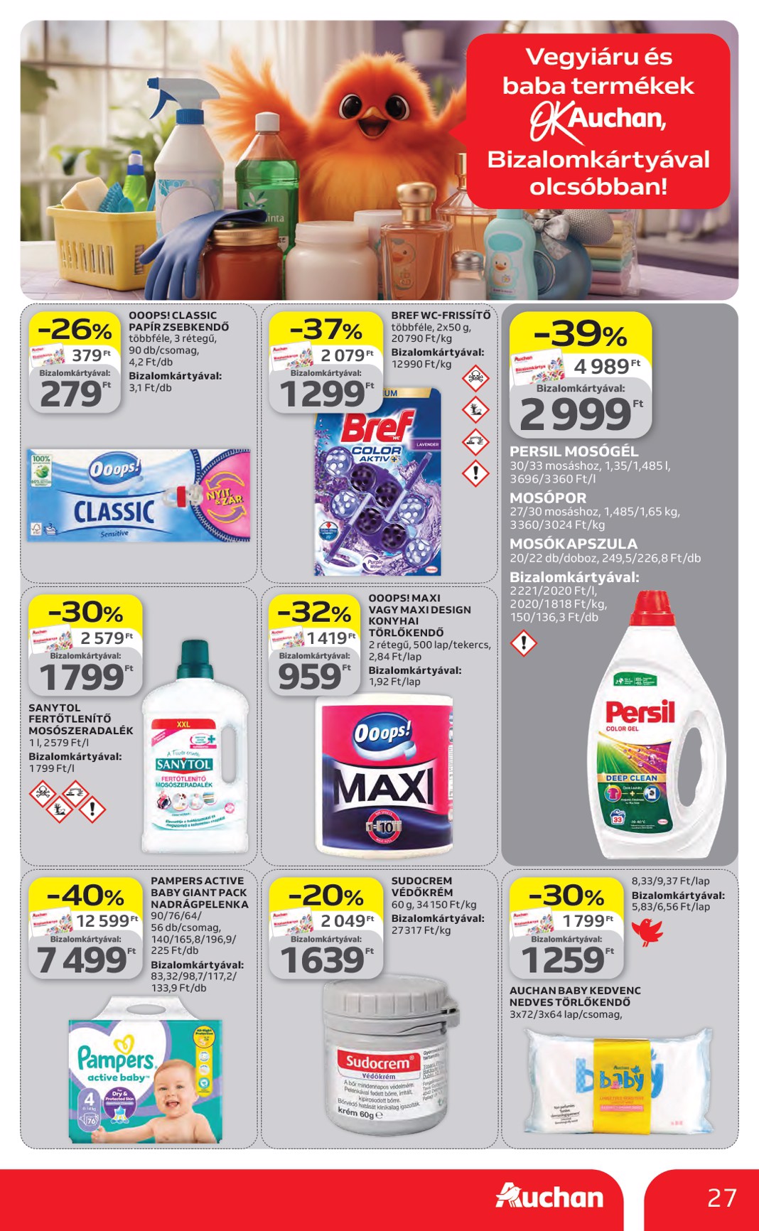 auchan - A jövőbeli Auchan Hipermarket akciós újság csütörtöktől 2026.04.23.-tól szerdától 2026.04.29.-ig érvényes. - page: 27