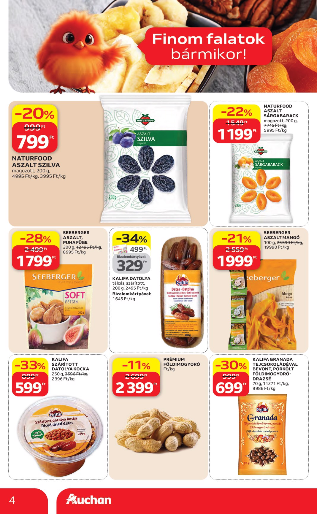 auchan - A jövőbeli Auchan Hipermarket akciós újság csütörtöktől 2026.04.23.-tól szerdától 2026.04.29.-ig érvényes. - page: 4