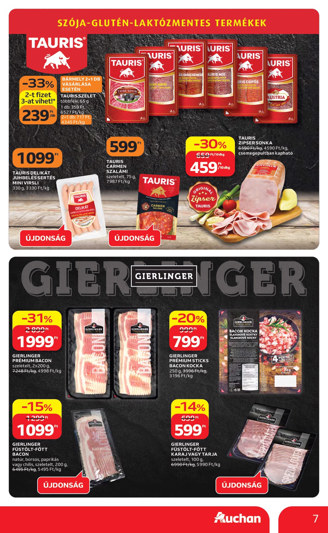 auchan - A jövőbeli Auchan Hipermarket akciós újság csütörtöktől 2026.04.23.-tól szerdától 2026.04.29.-ig érvényes. - page: 7