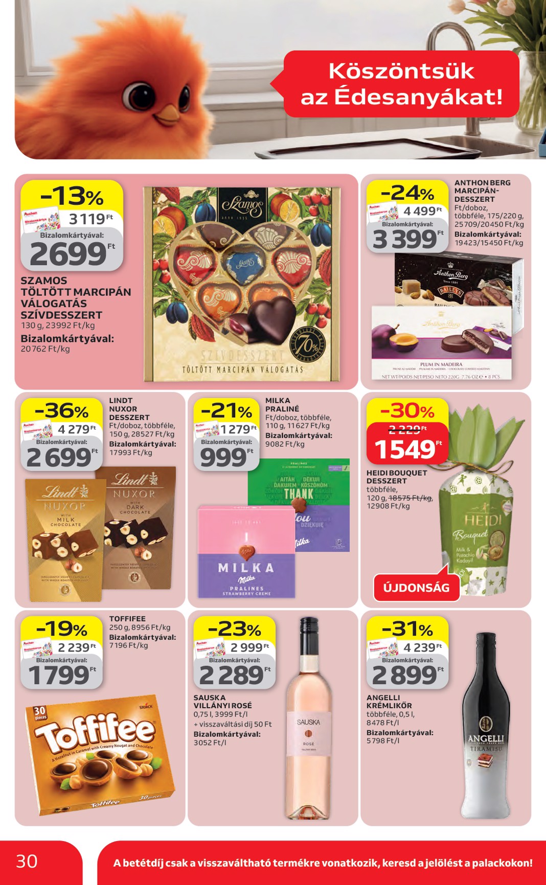 auchan - A jövőbeli Auchan Hipermarket akciós újság csütörtöktől 2026.04.23.-tól szerdától 2026.04.29.-ig érvényes. - page: 30