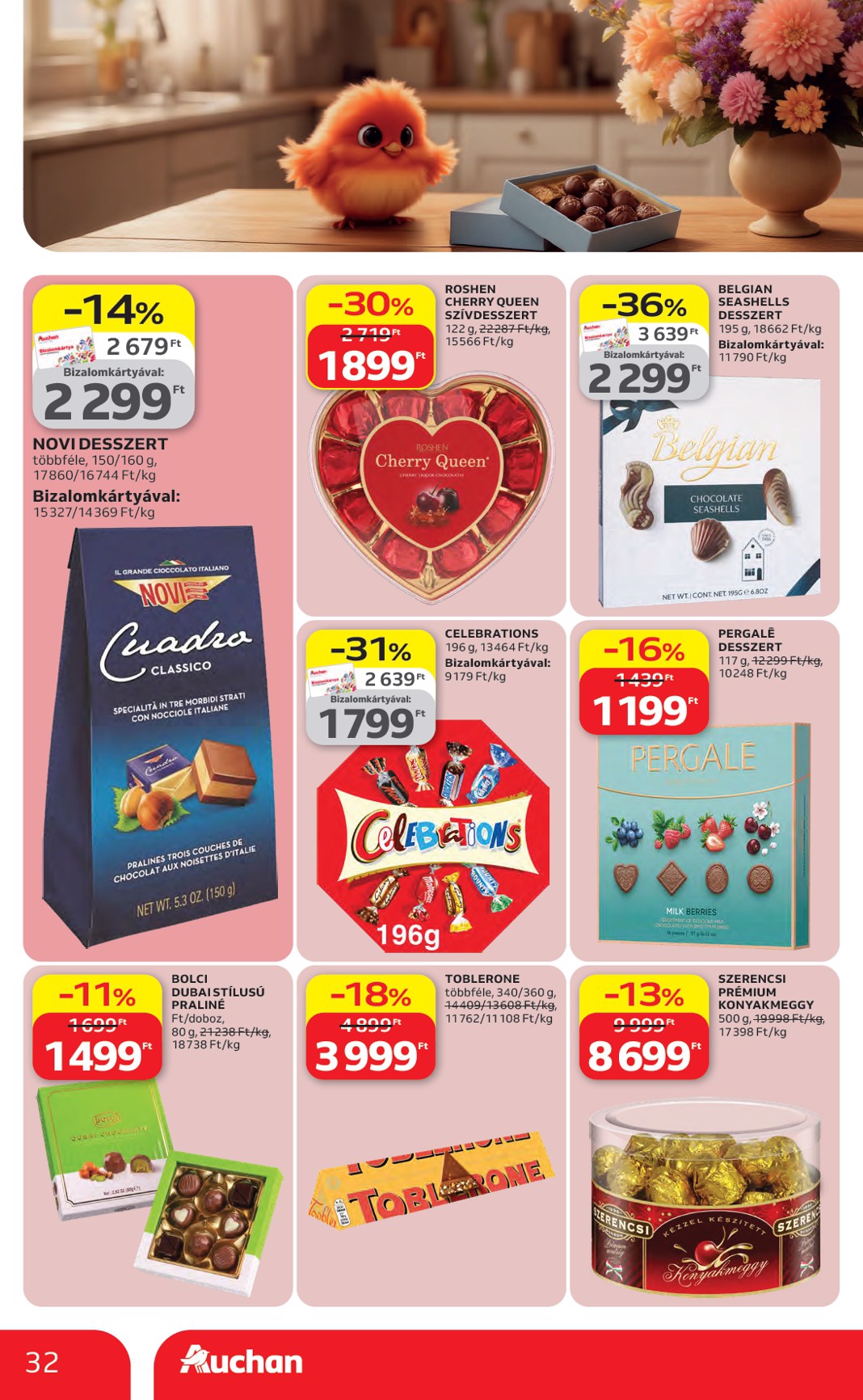 auchan - A jövőbeli Auchan Hipermarket akciós újság csütörtöktől 2026.04.23.-tól szerdától 2026.04.29.-ig érvényes. - page: 32