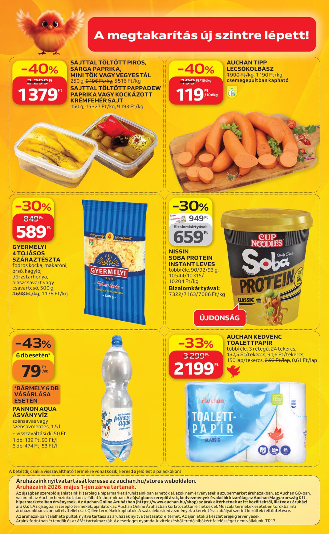 auchan - A jövőbeli Auchan Hipermarket akciós újság csütörtöktől 2026.04.23.-tól szerdától 2026.04.29.-ig érvényes. - page: 40