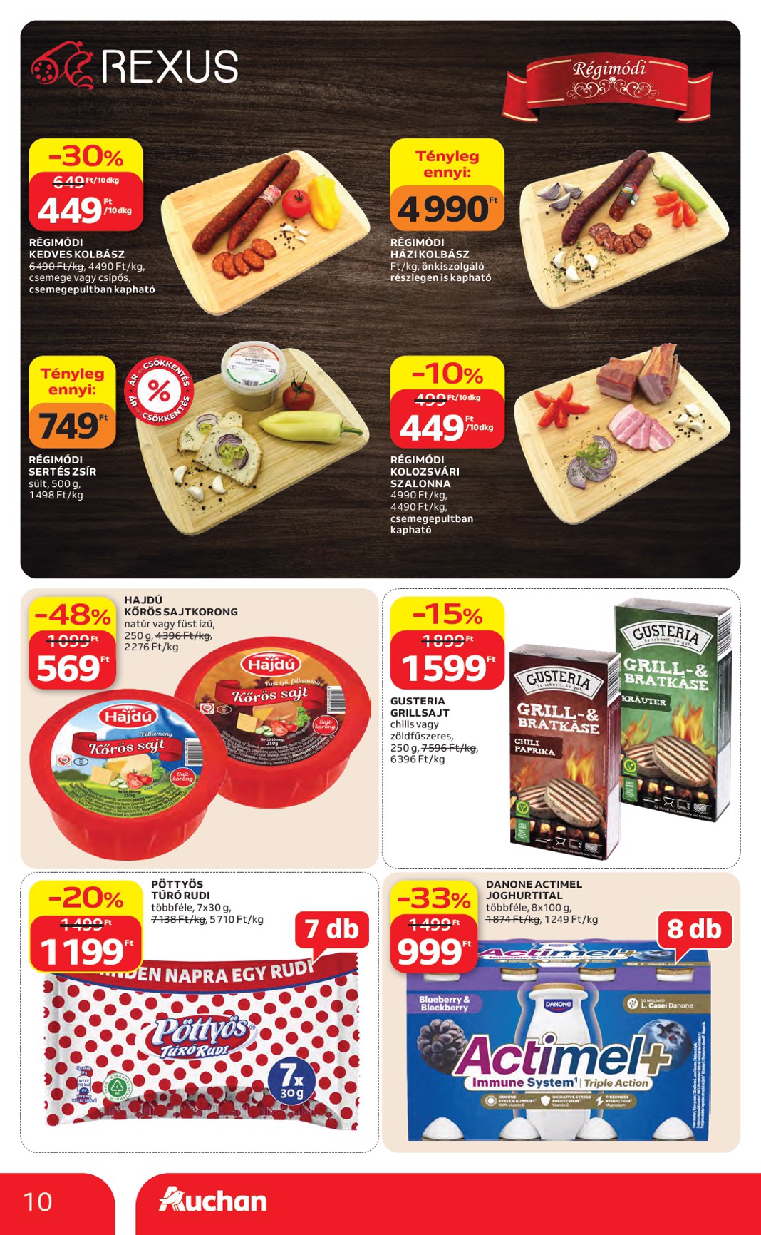 auchan - A jövőbeli Auchan Hipermarket akciós újság csütörtöktől 2026.04.23.-tól szerdától 2026.04.29.-ig érvényes. - page: 10