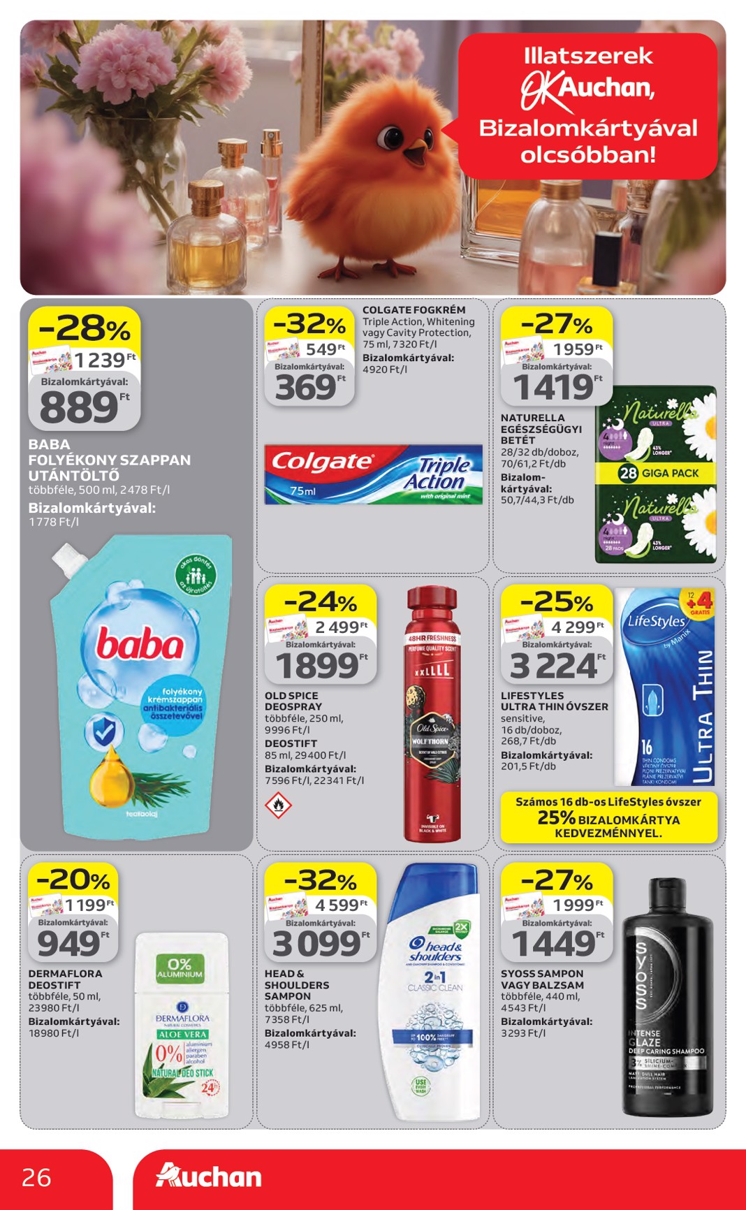 auchan - A jövőbeli Auchan Hipermarket akciós újság csütörtöktől 2026.04.23.-tól szerdától 2026.04.29.-ig érvényes. - page: 26