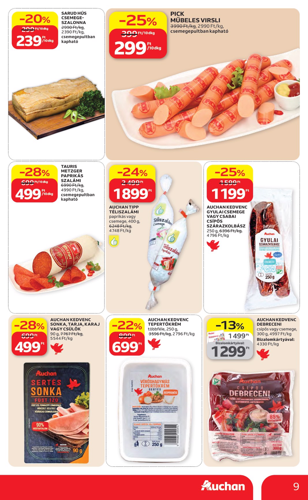 auchan - A jövőbeli Auchan Hipermarket akciós újság csütörtöktől 2026.04.23.-tól szerdától 2026.04.29.-ig érvényes. - page: 9
