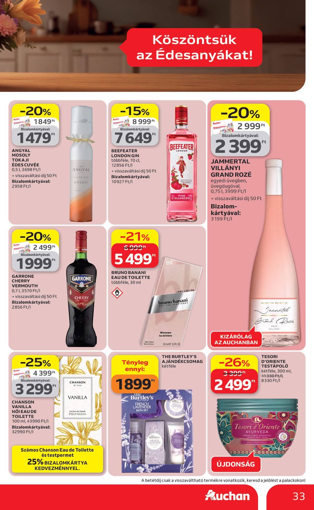 auchan - A jövőbeli Auchan Hipermarket akciós újság csütörtöktől 2026.04.23.-tól szerdától 2026.04.29.-ig érvényes. - page: 33