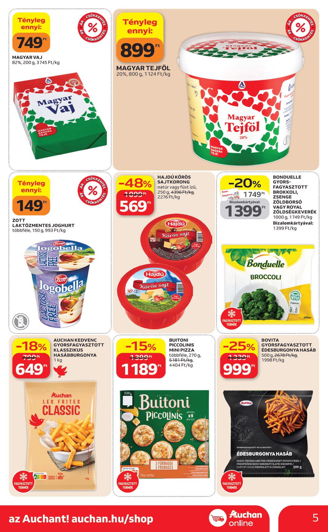 auchan - Aktuális Auchan szupermarket szórólap érvényes csütörtöktől 2026.04.23.-től szerdától 2026.04.29.-ig - page: 5