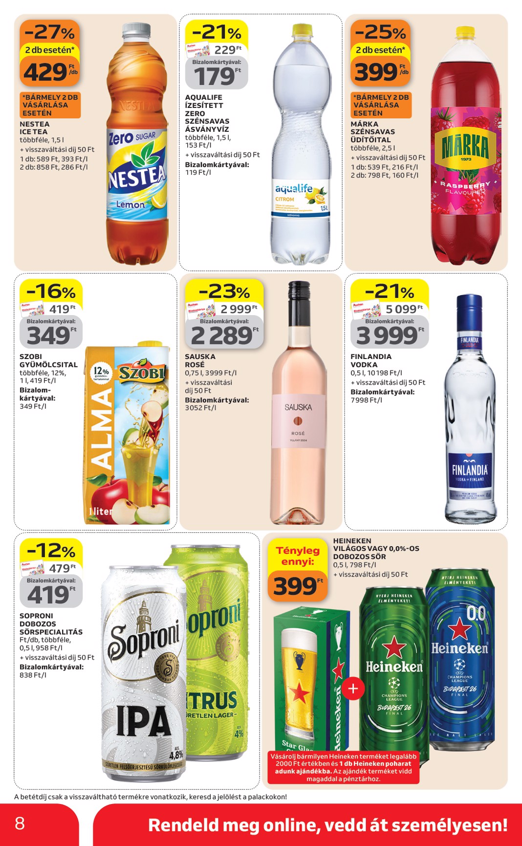 auchan - Aktuális Auchan szupermarket szórólap érvényes csütörtöktől 2026.04.23.-től szerdától 2026.04.29.-ig - page: 8