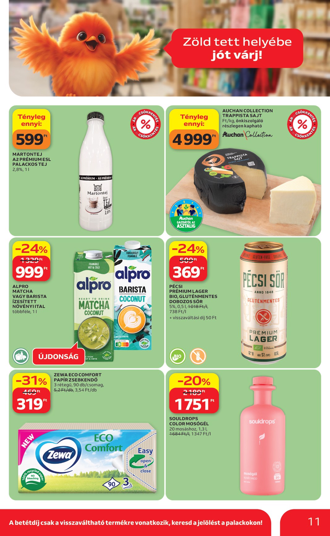 auchan - Aktuális Auchan szupermarket szórólap érvényes csütörtöktől 2026.04.23.-től szerdától 2026.04.29.-ig - page: 11