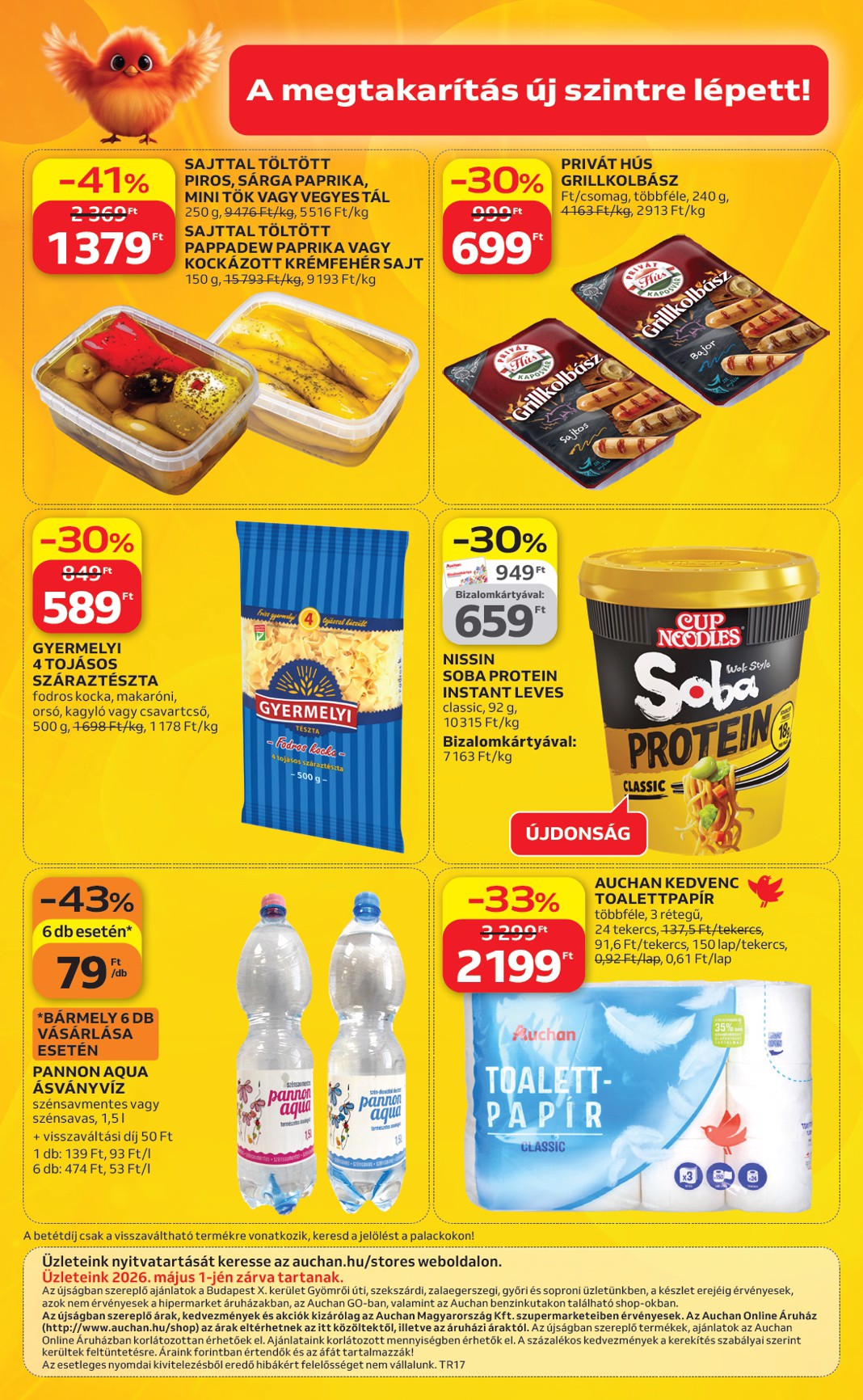 auchan - Aktuális Auchan szupermarket szórólap érvényes csütörtöktől 2026.04.23.-től szerdától 2026.04.29.-ig - page: 12