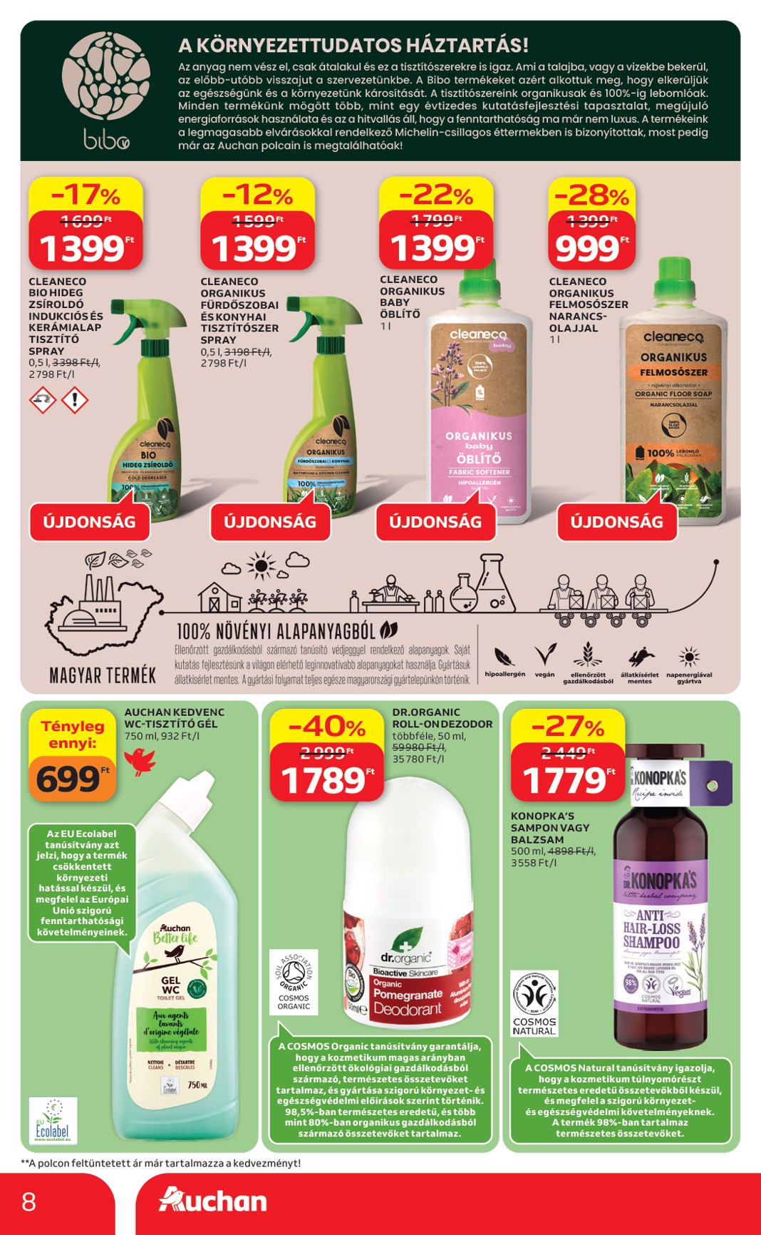 auchan - Aktuális Auchan - Green week ajánlataink szórólap érvényes csütörtöktől 2026.04.23.-től szerdától 2026.05.06.-ig - page: 8