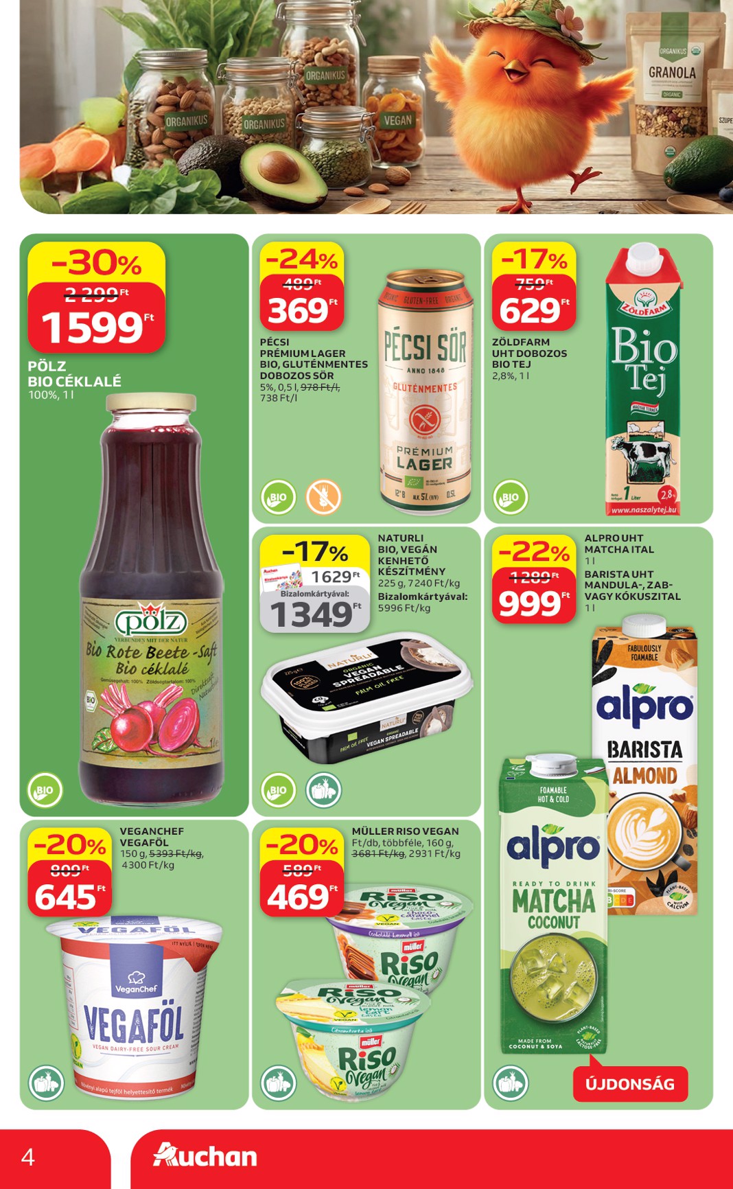 auchan - Aktuális Auchan - Green week ajánlataink szórólap érvényes csütörtöktől 2026.04.23.-től szerdától 2026.05.06.-ig - page: 4