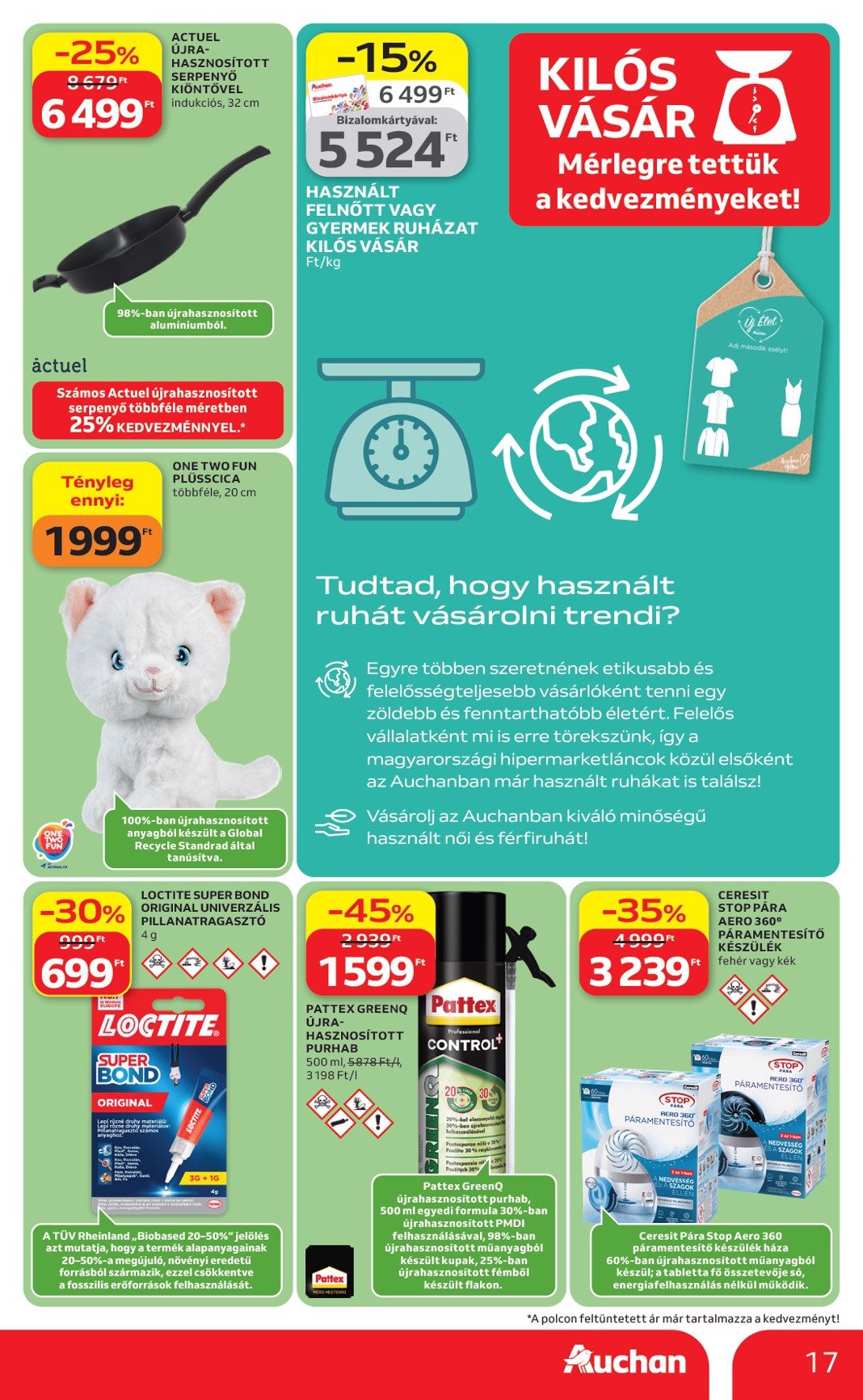 auchan - Aktuális Auchan - Green week ajánlataink szórólap érvényes csütörtöktől 2026.04.23.-től szerdától 2026.05.06.-ig - page: 17