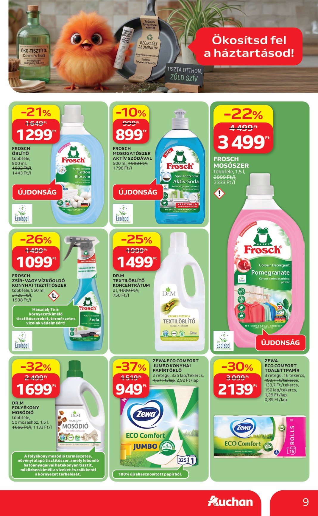 auchan - Aktuális Auchan - Green week ajánlataink szórólap érvényes csütörtöktől 2026.04.23.-től szerdától 2026.05.06.-ig - page: 9