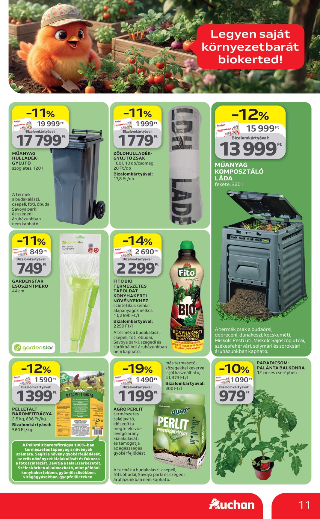 auchan - Aktuális Auchan - Green week ajánlataink szórólap érvényes csütörtöktől 2026.04.23.-től szerdától 2026.05.06.-ig - page: 11