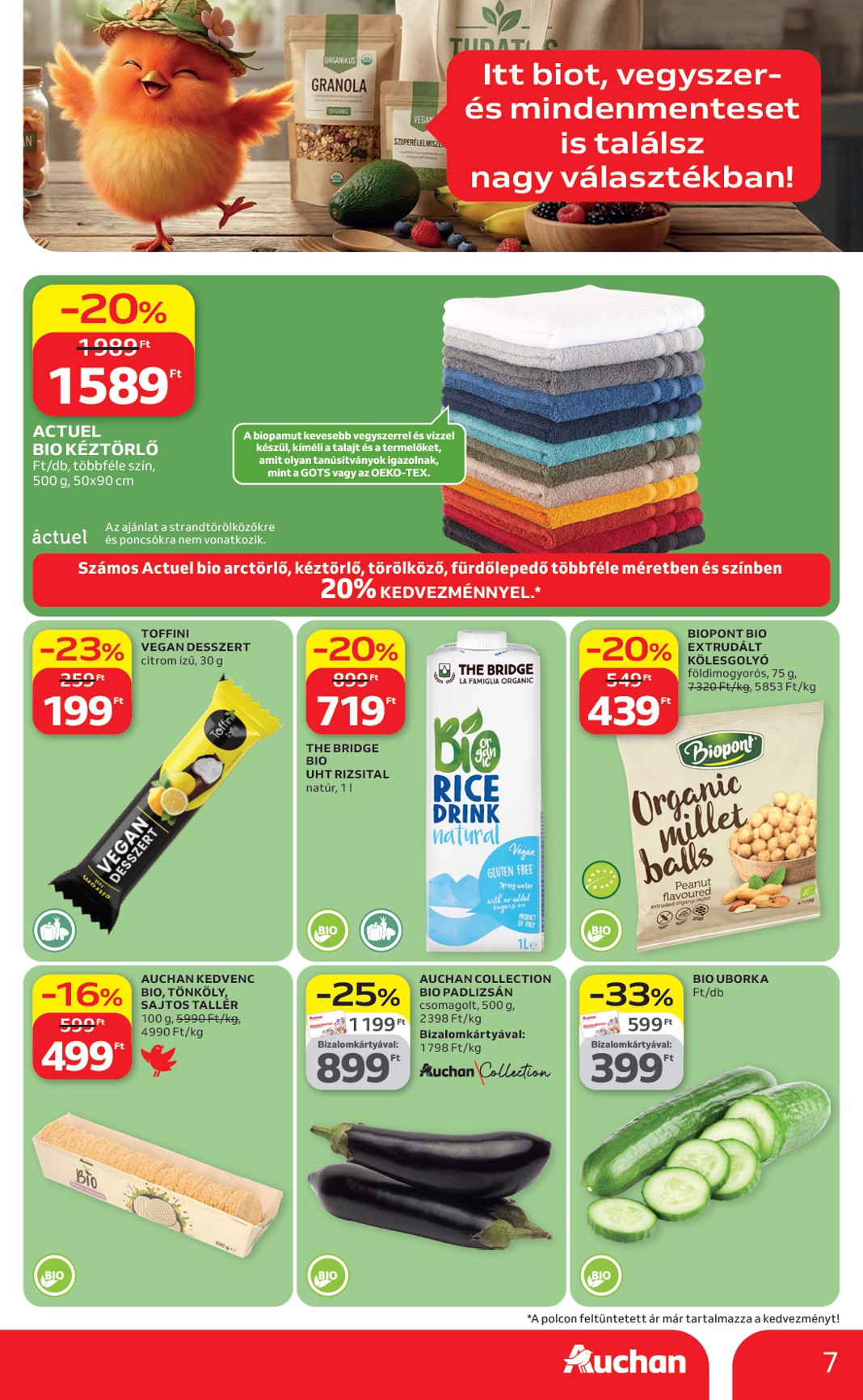 auchan - Aktuális Auchan - Green week ajánlataink szórólap érvényes csütörtöktől 2026.04.23.-től szerdától 2026.05.06.-ig - page: 7