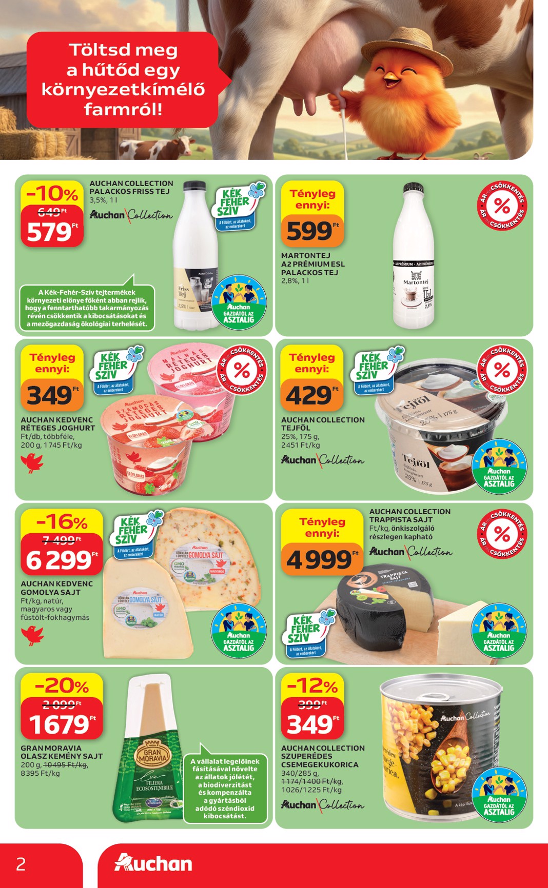 auchan - Aktuális Auchan - Green week ajánlataink szórólap érvényes csütörtöktől 2026.04.23.-től szerdától 2026.05.06.-ig - page: 2