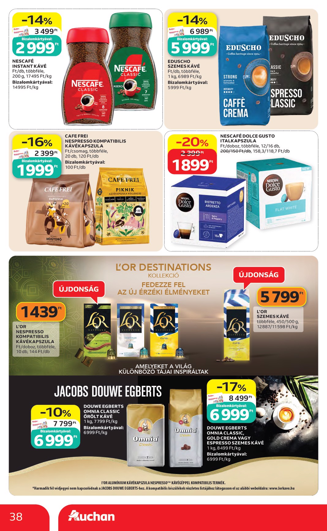 auchan - A jövőbeli Auchan akciós újság csütörtöktől 2026.05.07.-tól szerdától 2026.05.13.-ig érvényes. - page: 38
