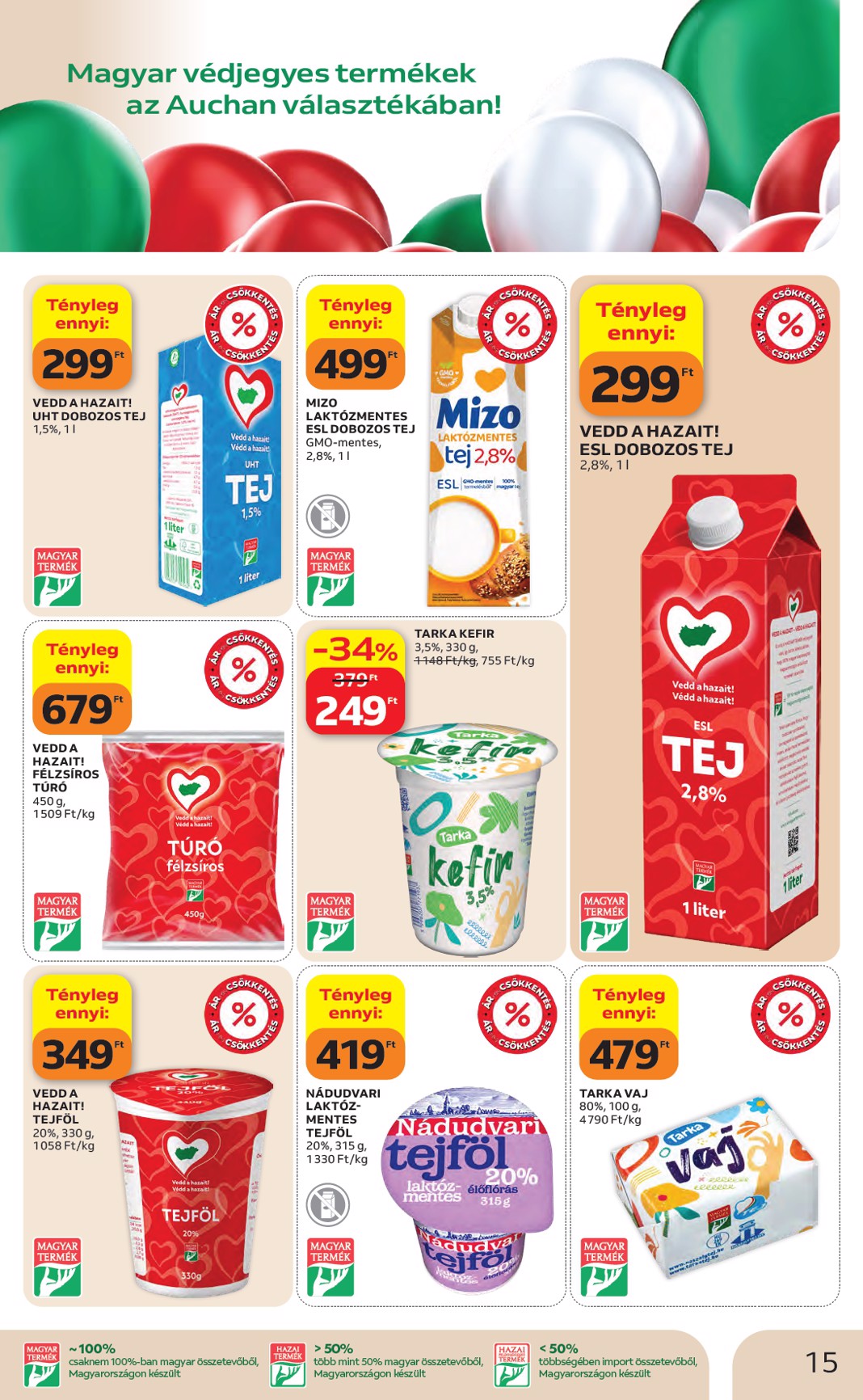 auchan - A jövőbeli Auchan akciós újság csütörtöktől 2026.05.07.-tól szerdától 2026.05.13.-ig érvényes. - page: 15