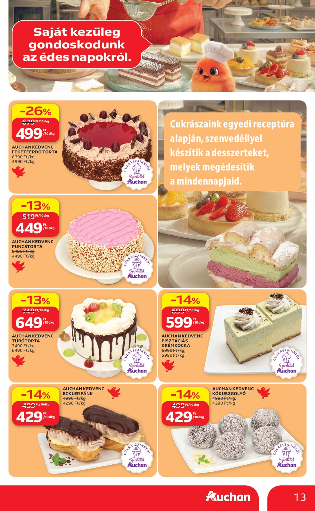 auchan - A jövőbeli Auchan akciós újság csütörtöktől 2026.05.07.-tól szerdától 2026.05.13.-ig érvényes. - page: 13