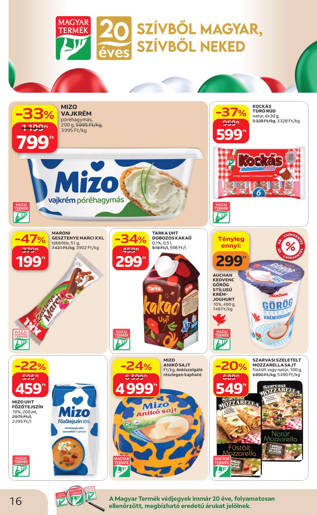 auchan - A jövőbeli Auchan akciós újság csütörtöktől 2026.05.07.-tól szerdától 2026.05.13.-ig érvényes. - page: 16