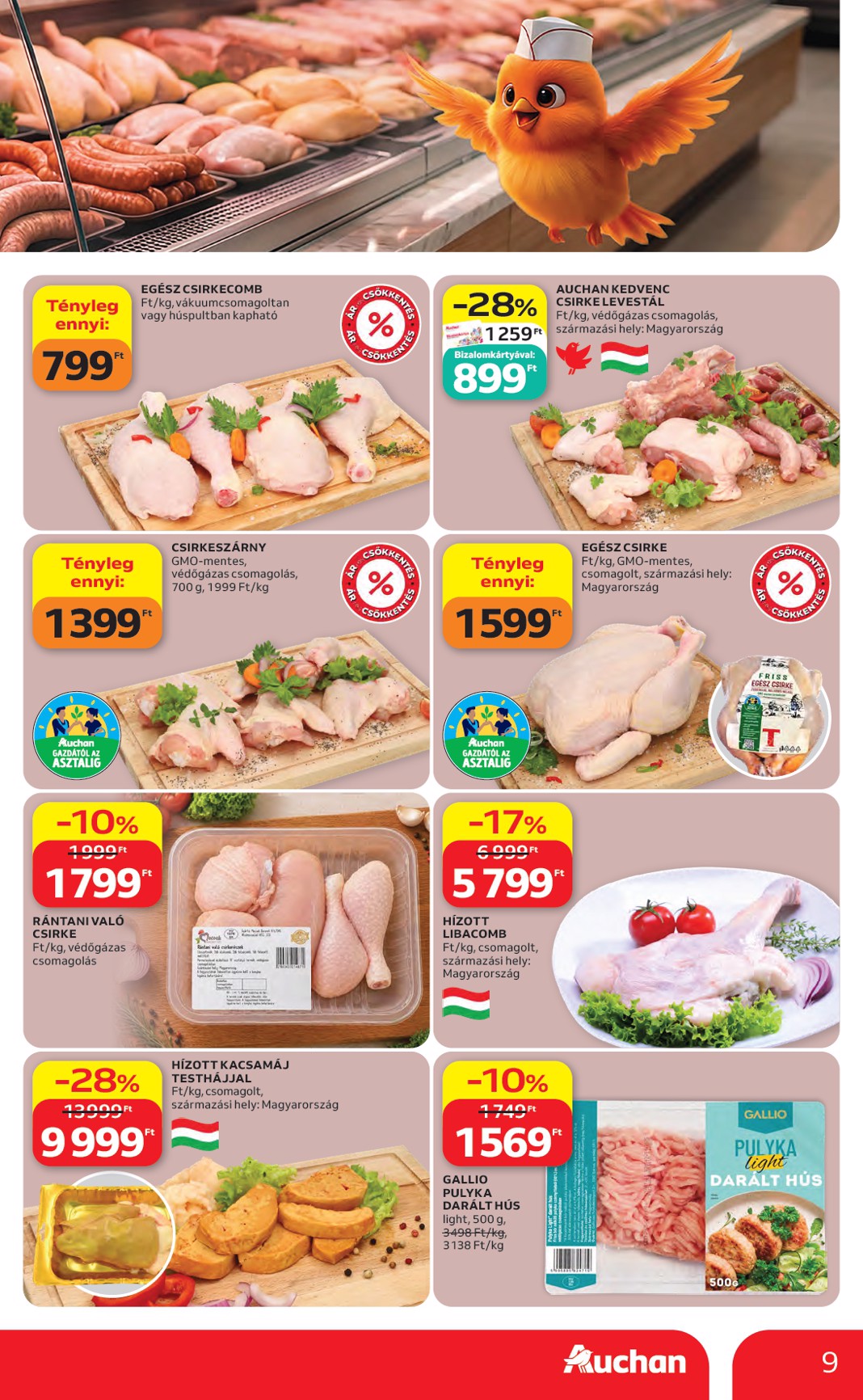 auchan - A jövőbeli Auchan akciós újság csütörtöktől 2026.05.07.-tól szerdától 2026.05.13.-ig érvényes. - page: 9