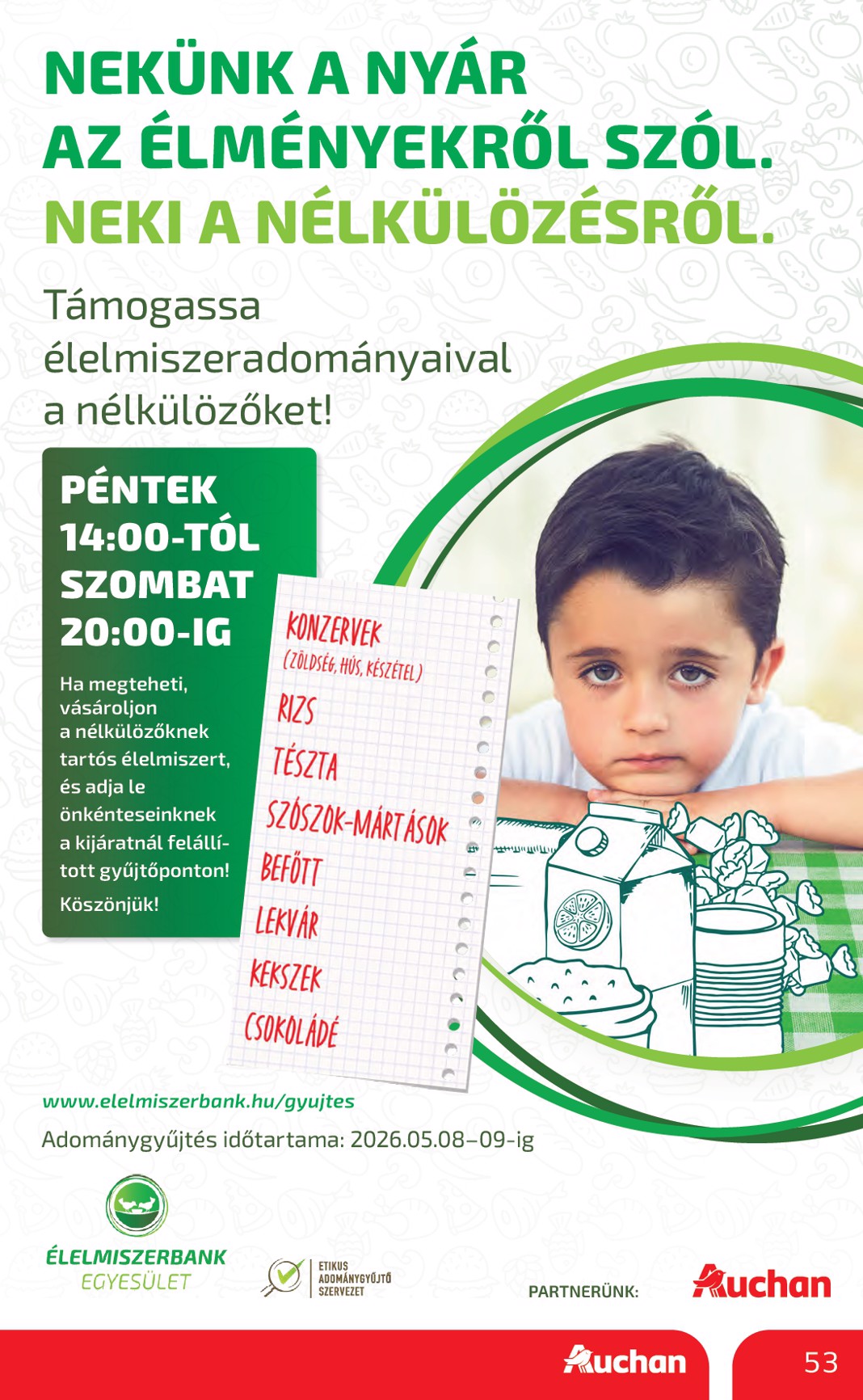 auchan - A jövőbeli Auchan akciós újság csütörtöktől 2026.05.07.-tól szerdától 2026.05.13.-ig érvényes. - page: 53