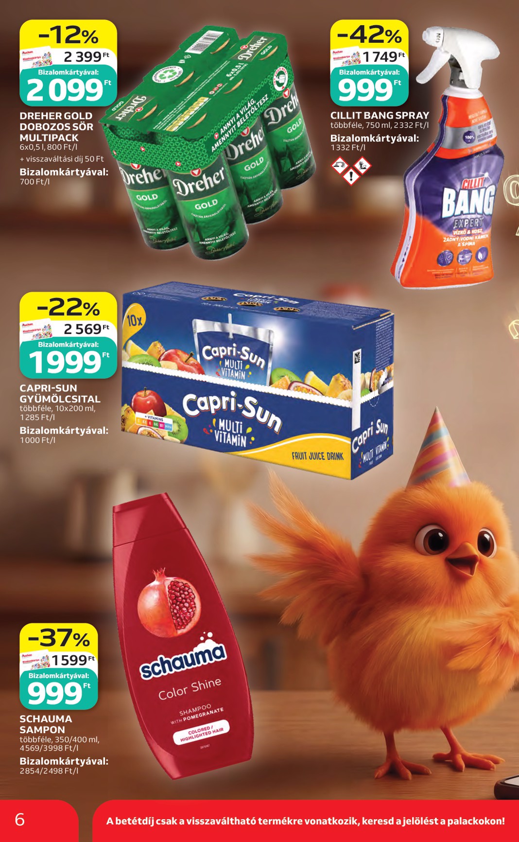 auchan - A jövőbeli Auchan akciós újság csütörtöktől 2026.05.07.-tól szerdától 2026.05.13.-ig érvényes. - page: 6