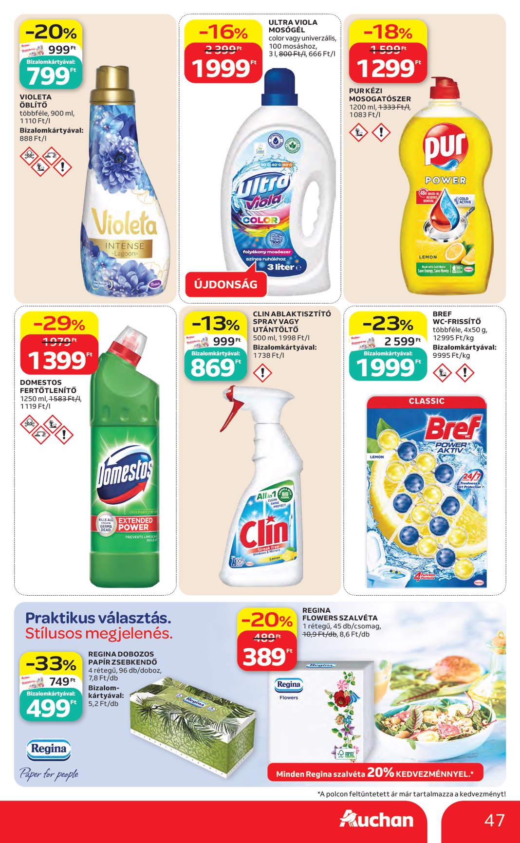 auchan - A jövőbeli Auchan akciós újság csütörtöktől 2026.05.07.-tól szerdától 2026.05.13.-ig érvényes. - page: 47
