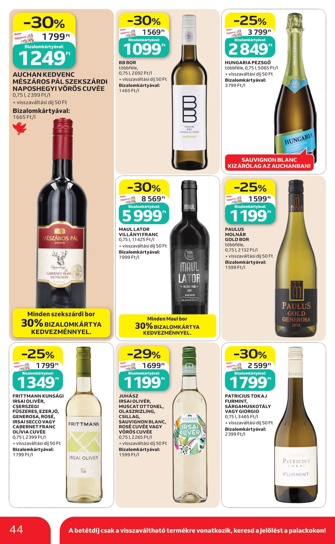 auchan - A jövőbeli Auchan akciós újság csütörtöktől 2026.05.07.-tól szerdától 2026.05.13.-ig érvényes. - page: 44