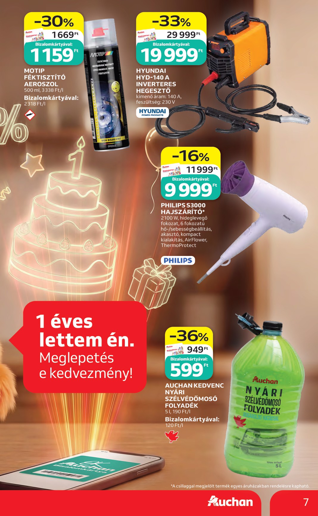 auchan - A jövőbeli Auchan akciós újság csütörtöktől 2026.05.07.-tól szerdától 2026.05.13.-ig érvényes. - page: 7
