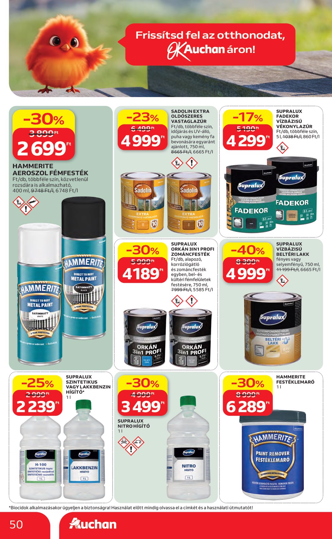 auchan - A jövőbeli Auchan akciós újság csütörtöktől 2026.05.07.-tól szerdától 2026.05.13.-ig érvényes. - page: 50