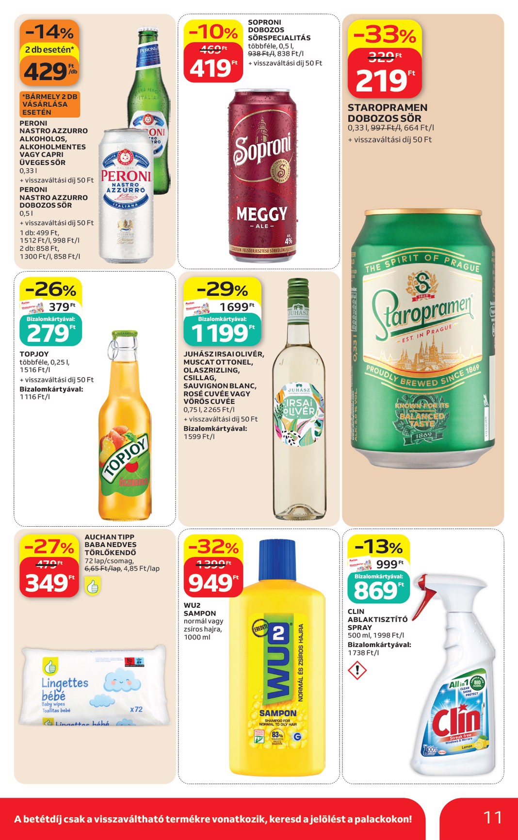 auchan - A jövőbeli Auchan szupermarket akciós újság csütörtöktől 2026.05.07.-tól szerdától 2026.05.13.-ig érvényes. - page: 11