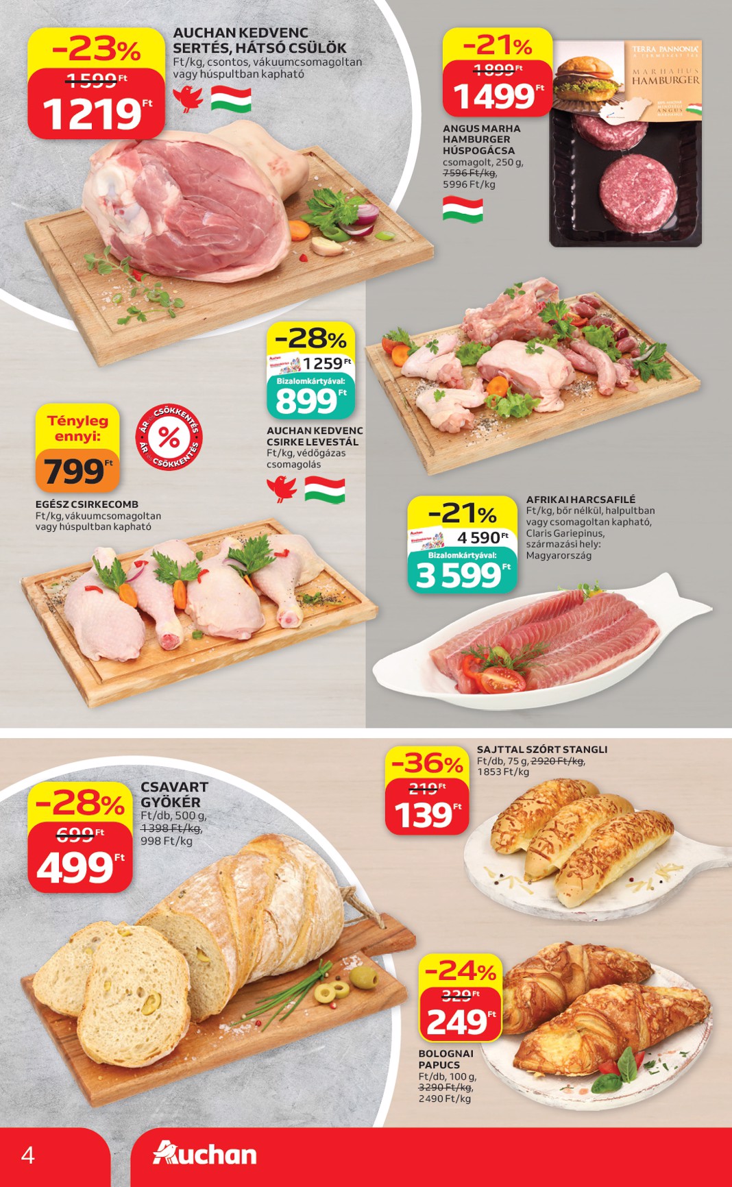 auchan - A jövőbeli Auchan szupermarket akciós újság csütörtöktől 2026.05.07.-tól szerdától 2026.05.13.-ig érvényes. - page: 4