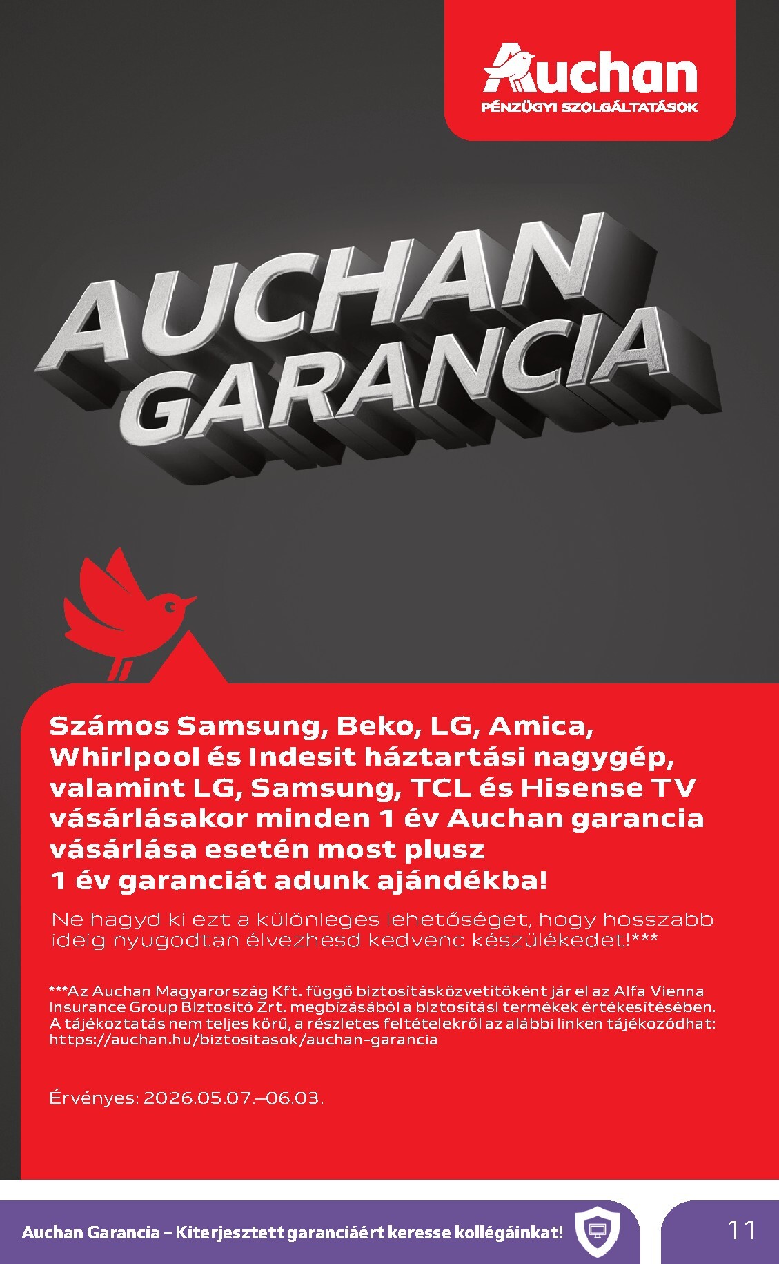 auchan - A jövőbeli Auchan - Elektronikai ajánlataink akciós újság csütörtöktől 2026.05.07.-tól szerdától 2026.05.20.-ig érvényes. - page: 11