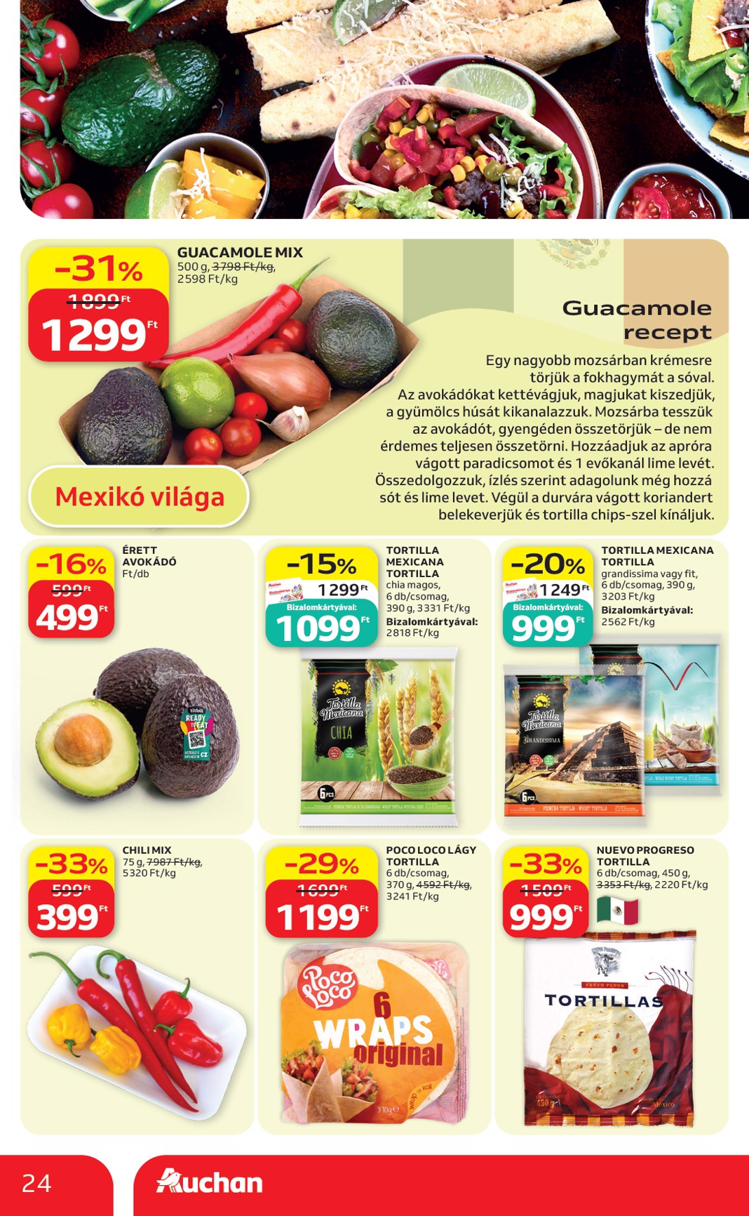 auchan - A jövőbeli Auchan - Nemzetközi konyha ajánlataink akciós újság csütörtöktől 2026.05.07.-tól szerdától 2026.05.20.-ig érvényes. - page: 24