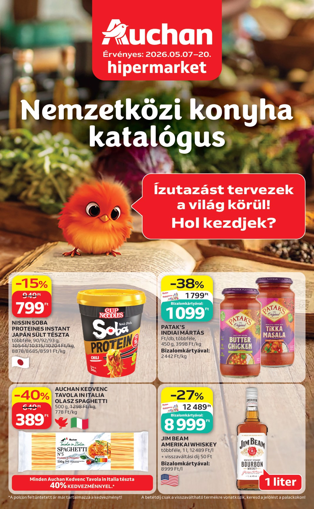 auchan - A jövőbeli Auchan - Nemzetközi konyha ajánlataink akciós újság csütörtöktől 2026.05.07.-tól szerdától 2026.05.20.-ig érvényes.