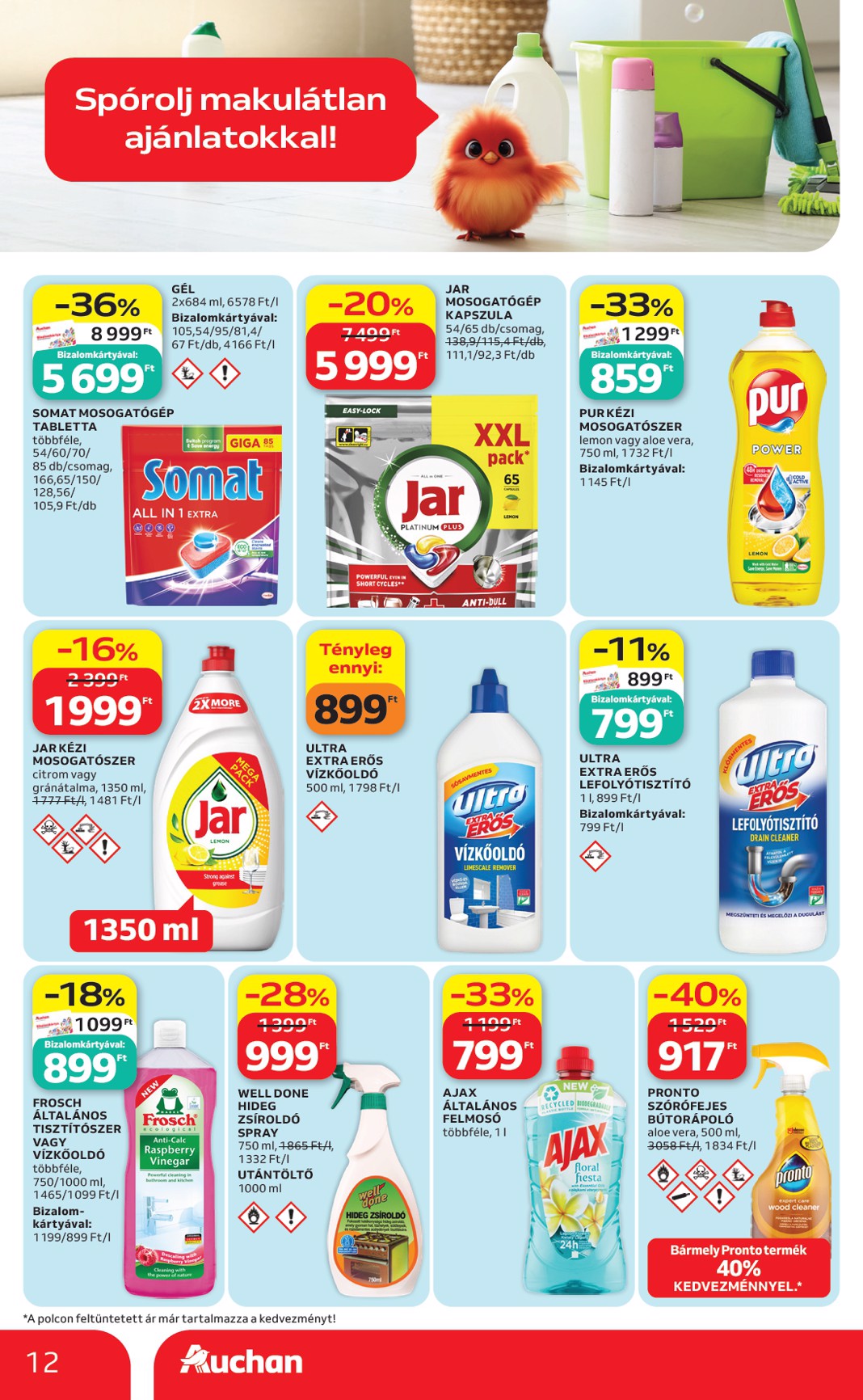 auchan - Aktuális Auchan - Drogéria ajánlataink szórólap érvényes hétfőtől 2026.05.04.-től szerdától 2026.05.20.-ig - page: 12