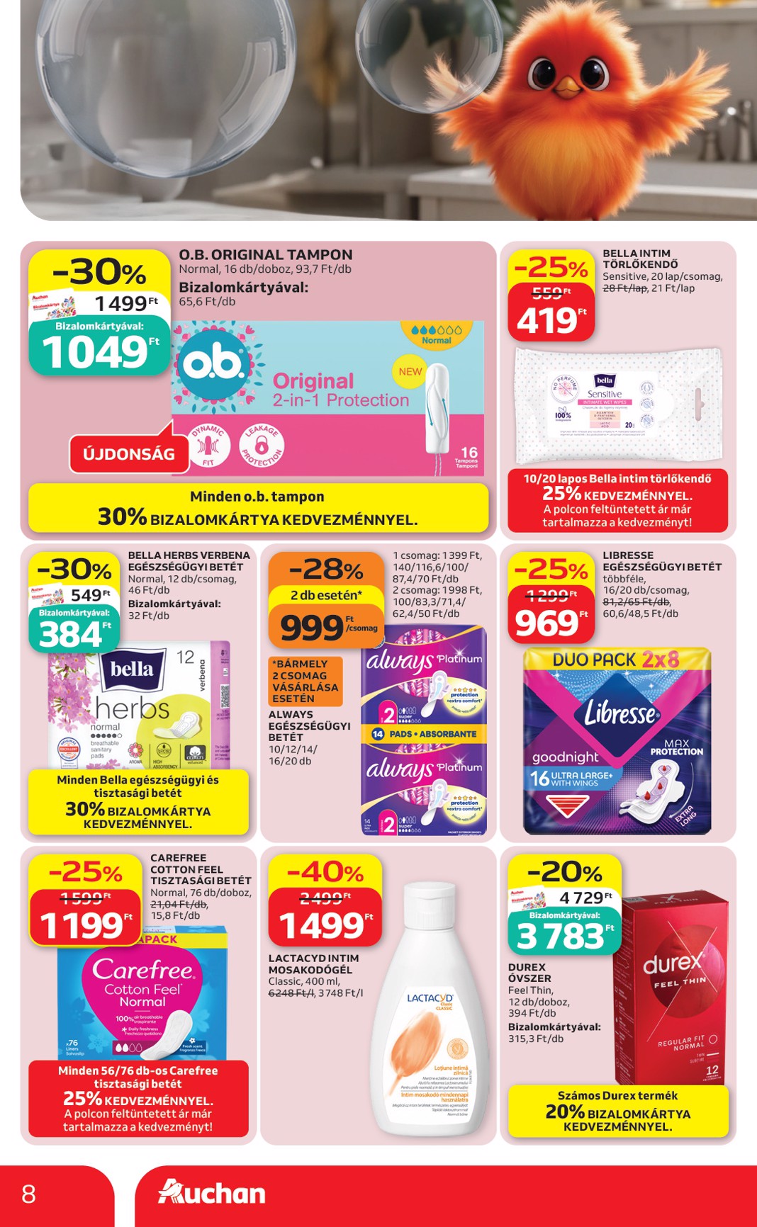 auchan - Aktuális Auchan - Drogéria ajánlataink szórólap érvényes hétfőtől 2026.05.04.-től szerdától 2026.05.20.-ig - page: 8